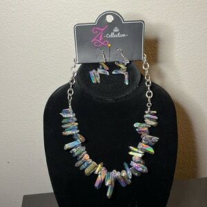 Paparazzi Zi Collection Necklace and Earring set. Brand new/never worn.
